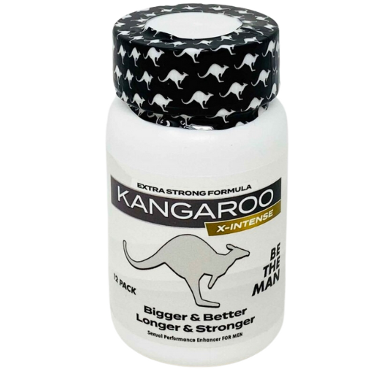 Kangaroo White X-intense 12ct Bottle Male Enhancement Pills | Buy sex supplements online at Condom Depot