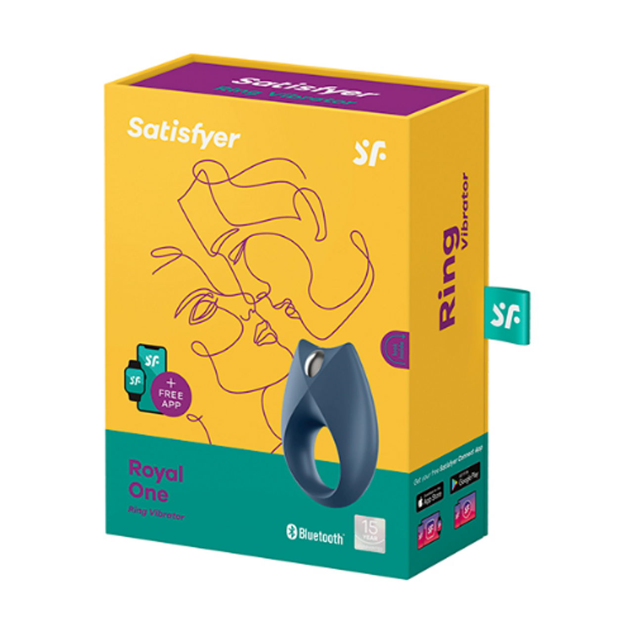 Satisfyer Royal One Vibrating Ring for Couples with App from Condom Depot