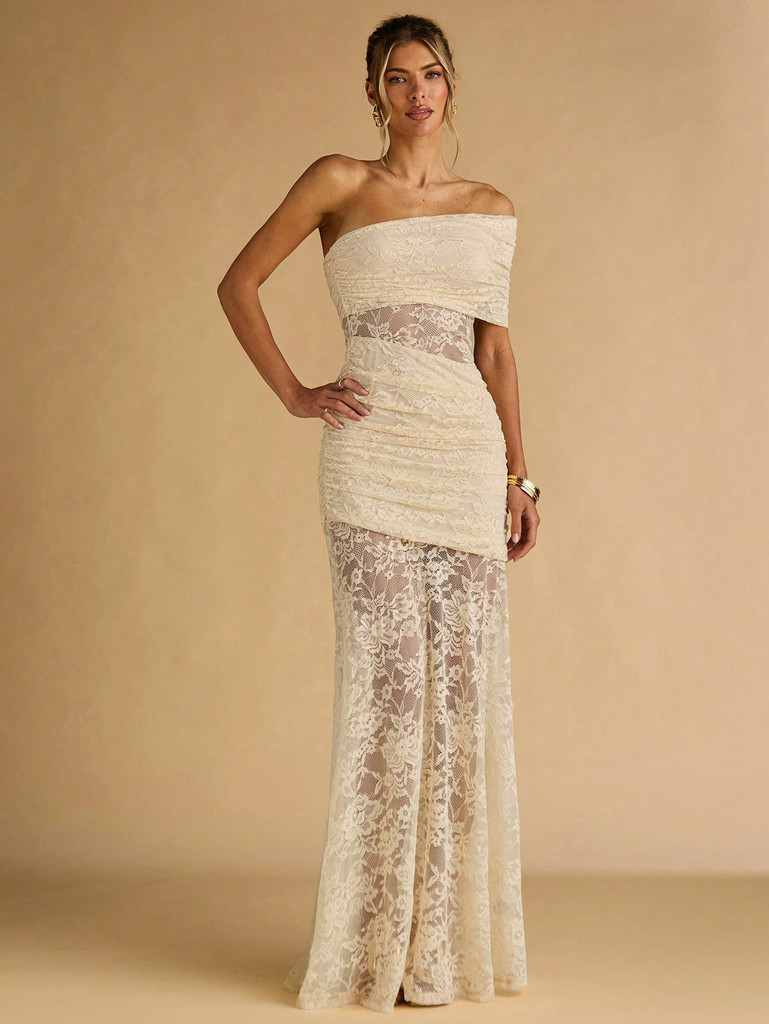 Mila Label Tanya Dress - Apricot Cream