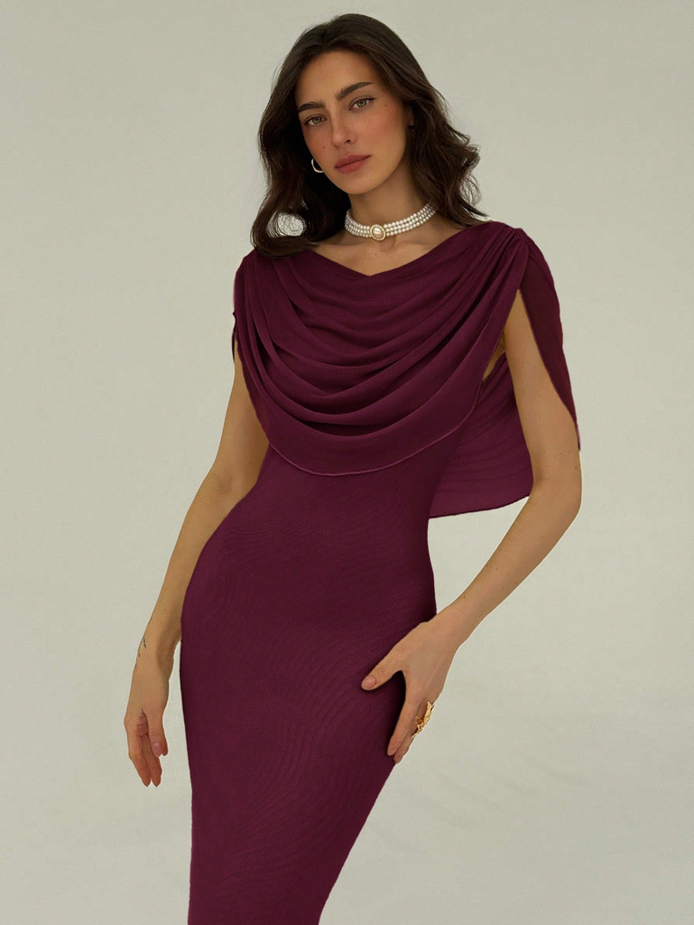 Mila Label Cynthia Dress - Burgundy