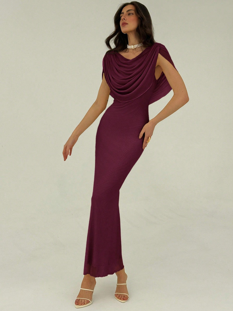 Mila Label Cynthia Dress - Burgundy