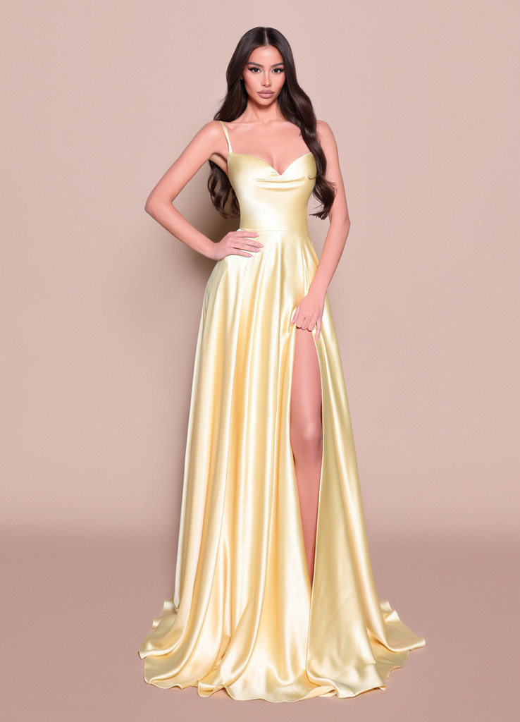 Nicoletta NBM3019 Gown - Soft Lemon