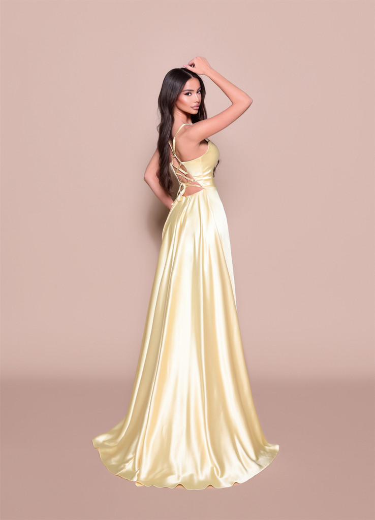 Nicoletta NBM3019 Gown - Soft Lemon
