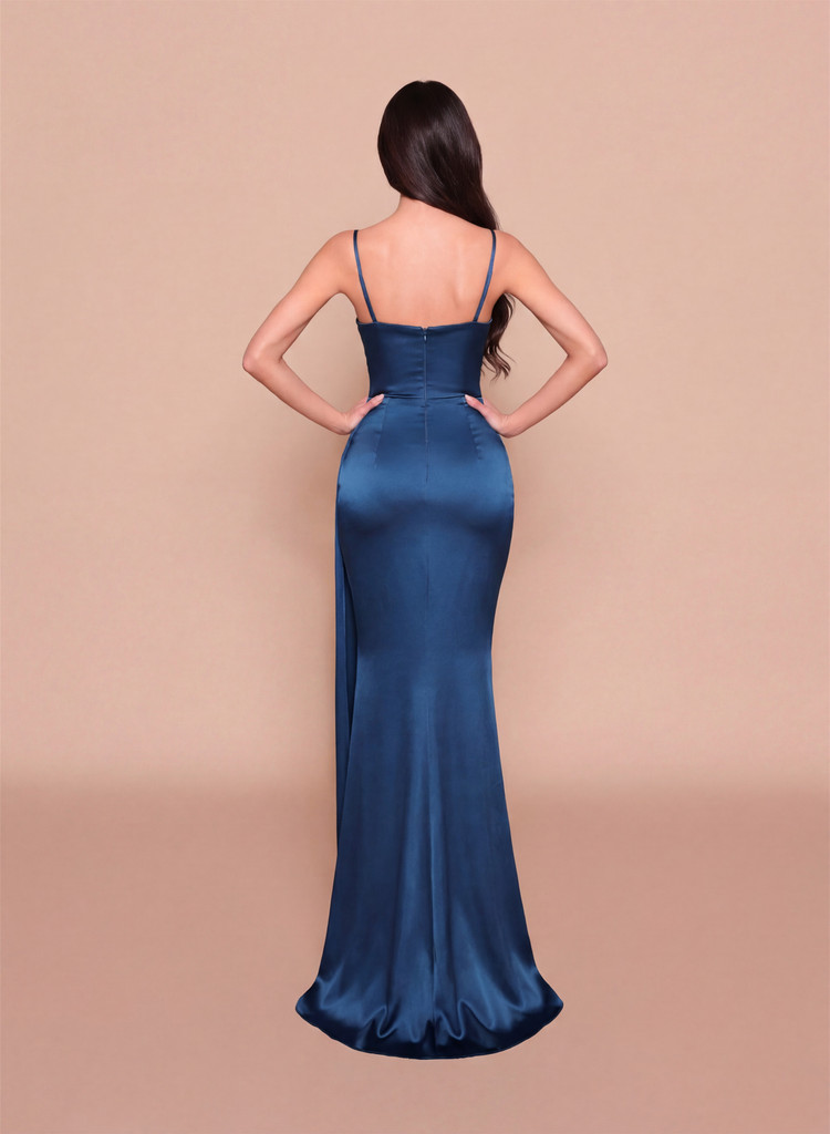 Nicoletta NBM3027 Gown - Teal (with cape)