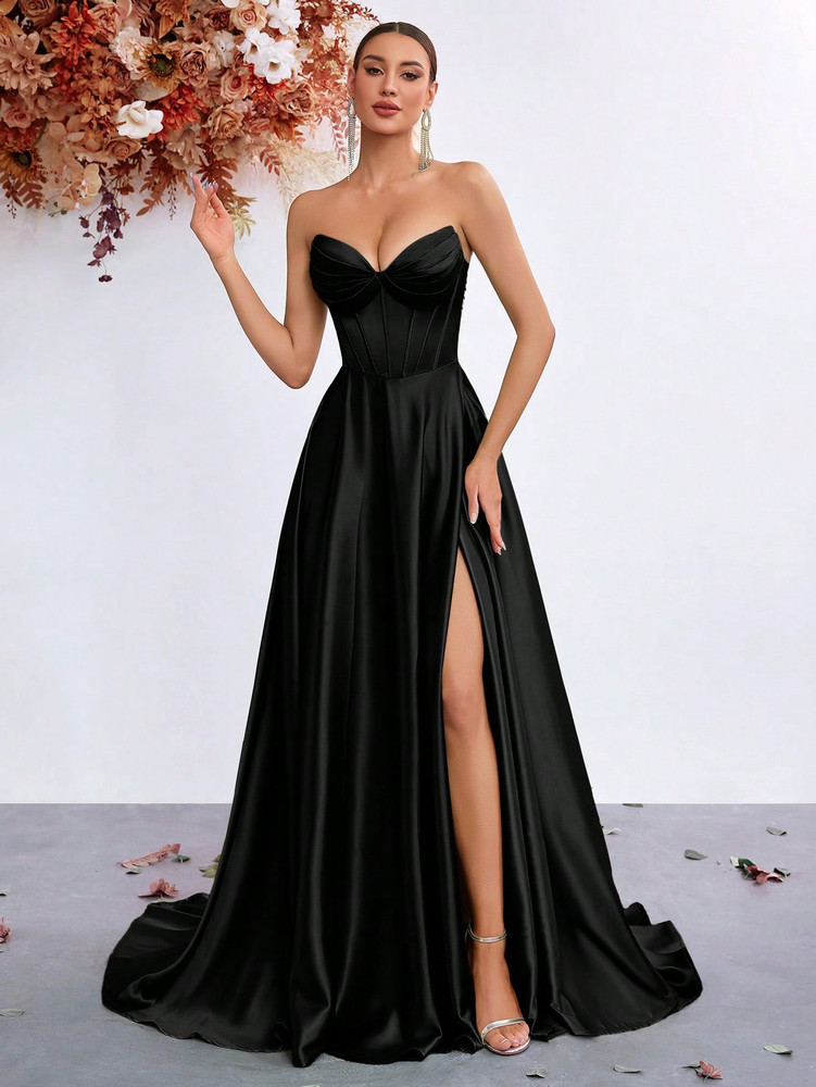 Mila Label Ruby Gown - Black