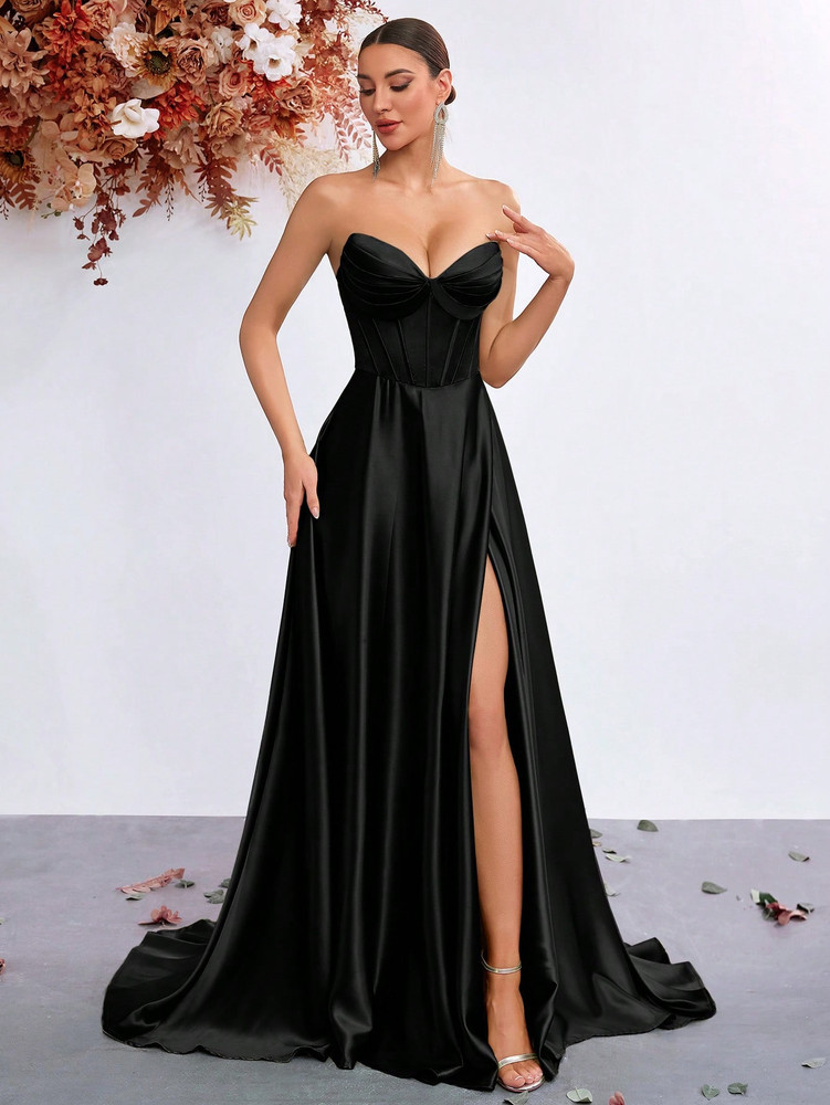 Mila Label Ruby Gown - Black