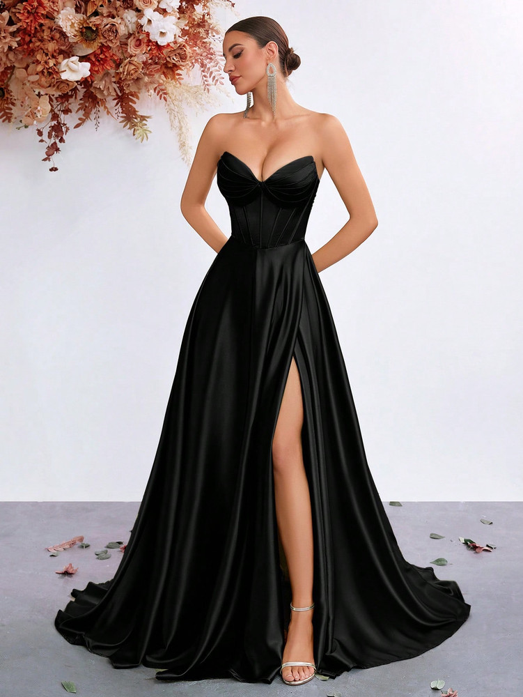 Mila Label Ruby Gown - Black