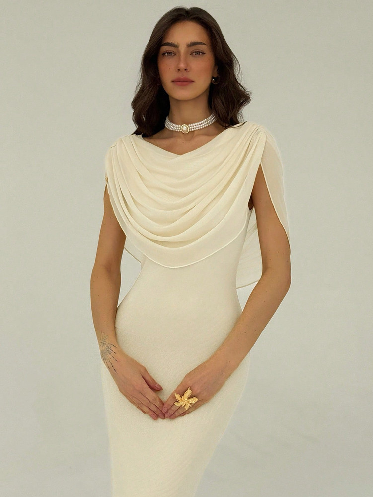 Mila Label Cynthia Dress - Apricot Cream