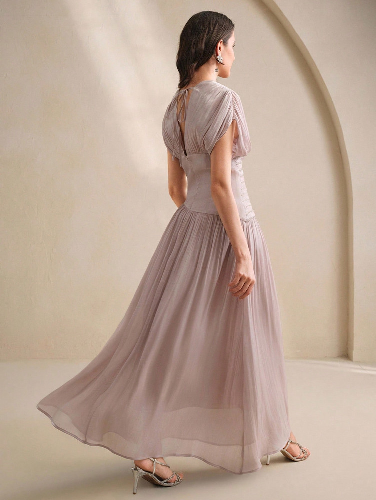 Mila Label Alba Dress - Dusty Purple