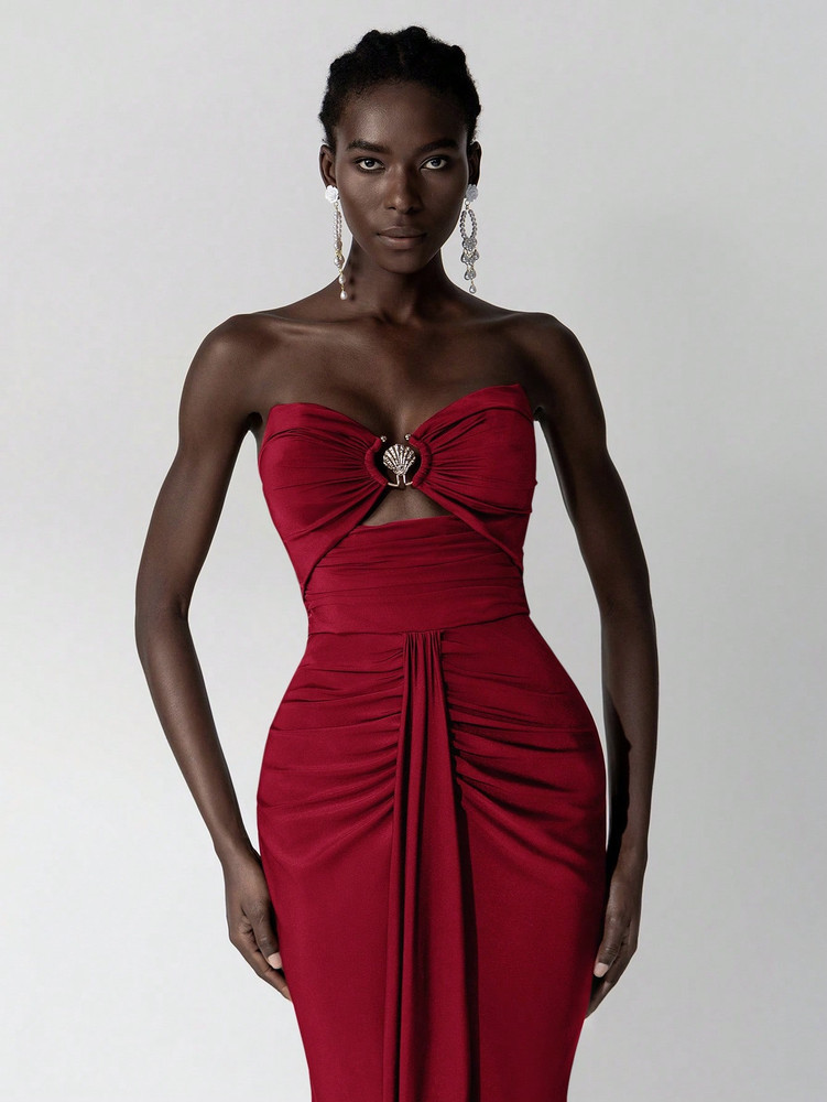 Mila Label Shelly Gown - Red