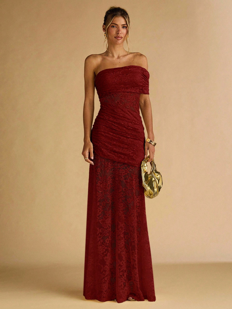 Mila Label Tanya Dress - Burgundy