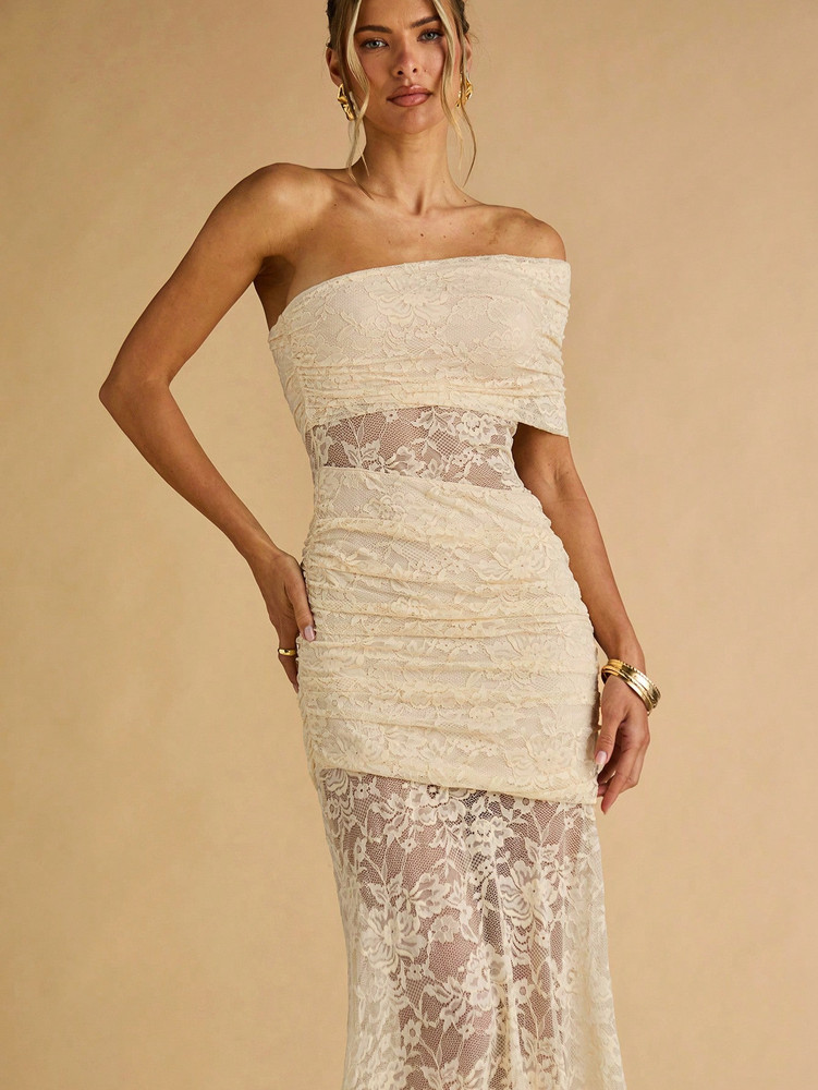 Mila Label Tanya Dress - Apricot Cream