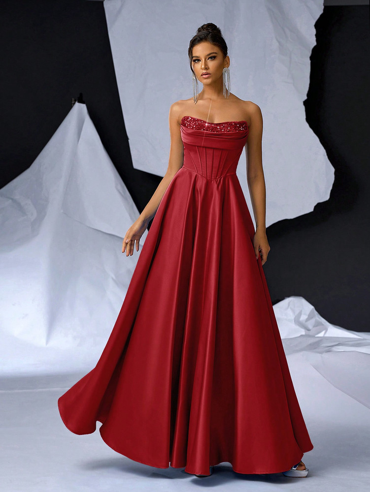 Mila Label Jemma Gown - Red
