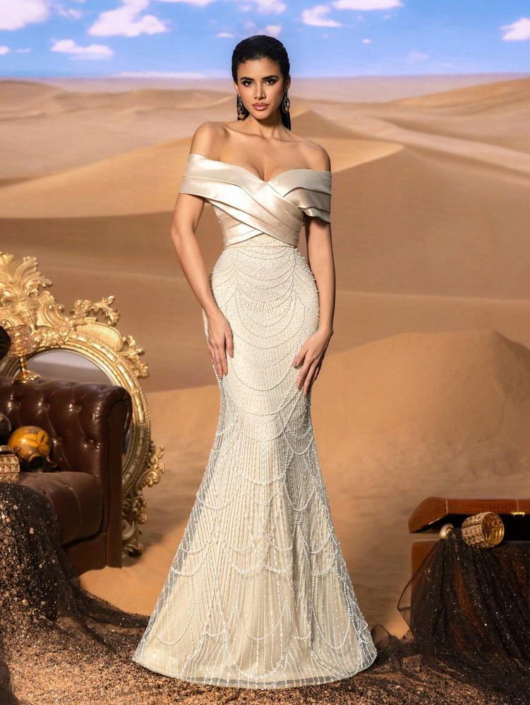 Mila Label Amalia Couture Gown - Champagne