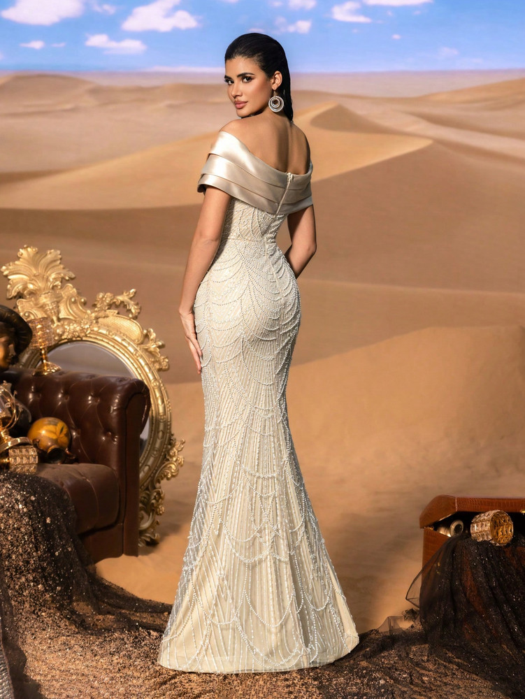 Mila Label Amalia Couture Gown - Champagne