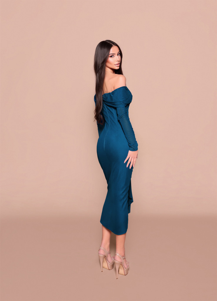 Nicoletta NBM3024 Dress - Peacock