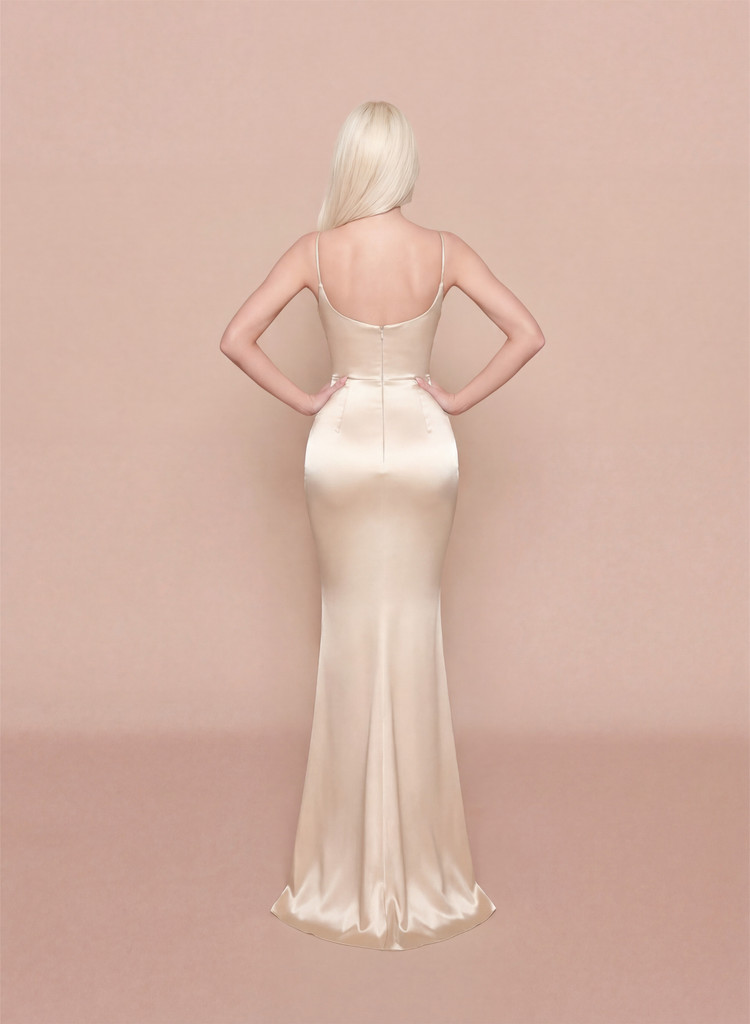 Nicoletta NBM3021 Gown - Cream
