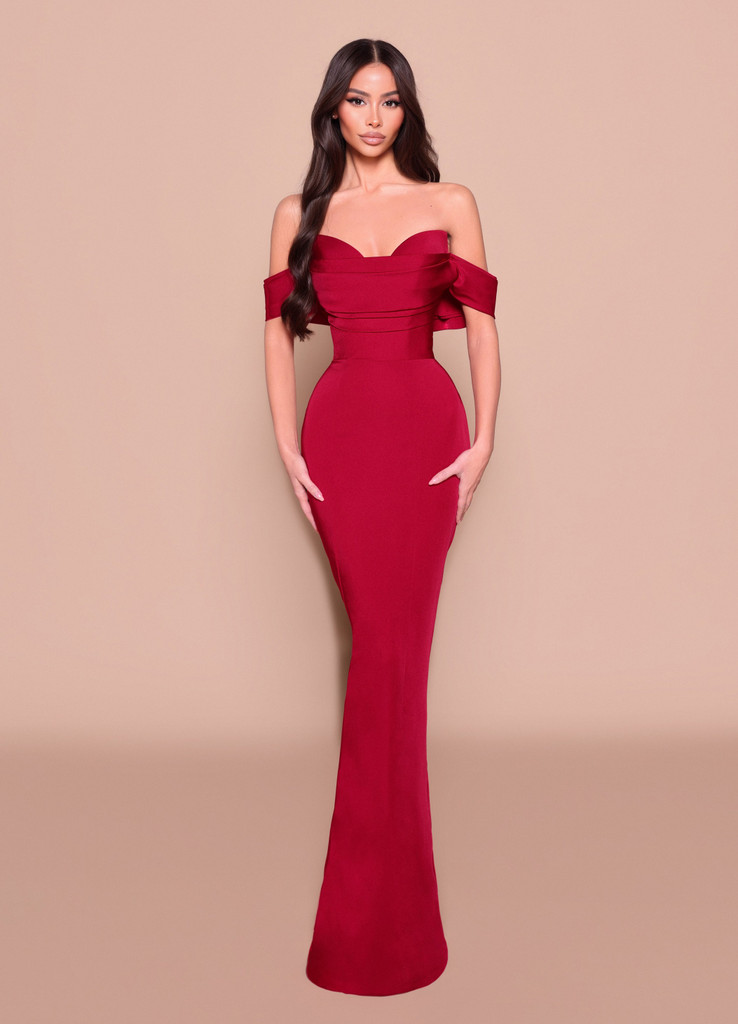 Nicoletta NBM3017 Gown - Ruby
