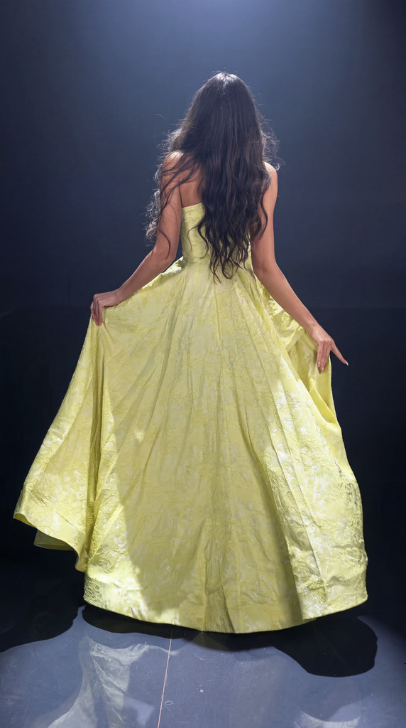 Nicoletta NC4017 Gown - Yellow