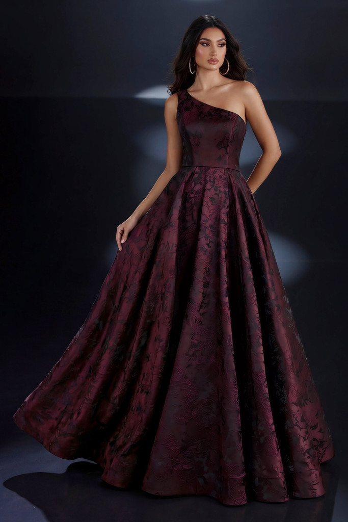 Nicoletta NC4017 Gown - Burgundy