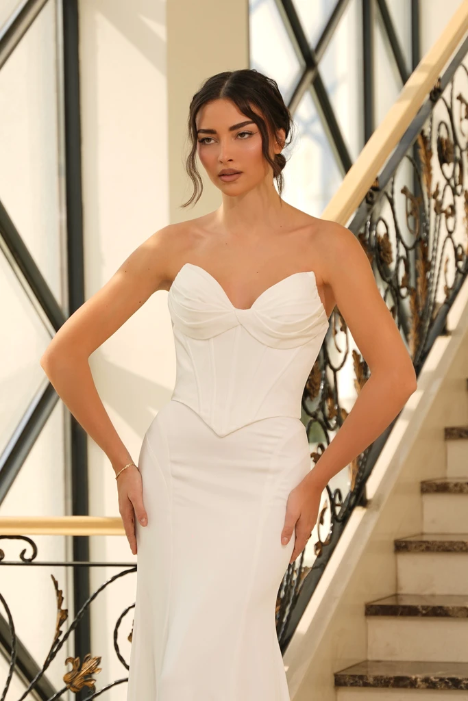 Tina Holly Eliane Gown - Off White