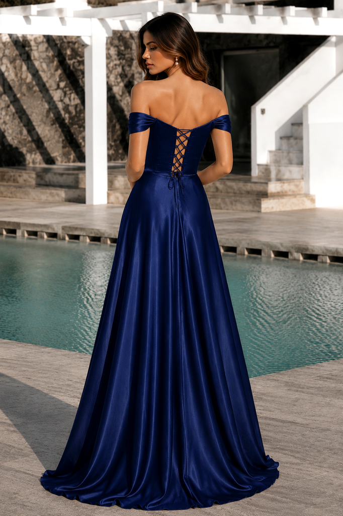 House of Troy Macy Dress - Deep Blue