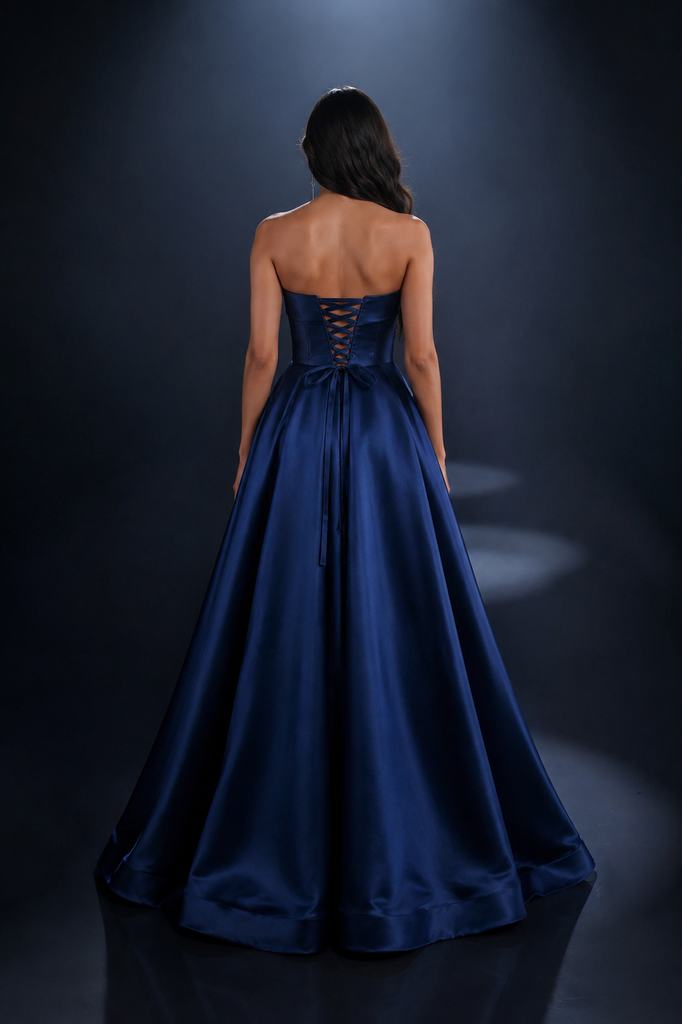 Nicoletta NC4007 Gown - Navy