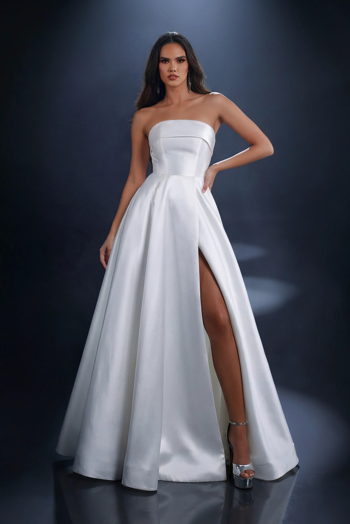 Nicoletta NC4007 Gown - White