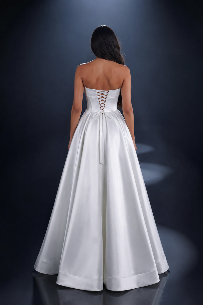 Nicoletta NC4007 Gown - White