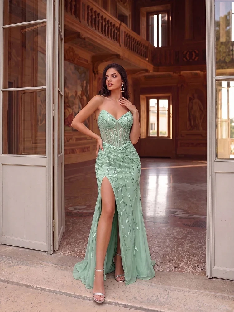 Mila Label Alchemy Gown - Mint Green
