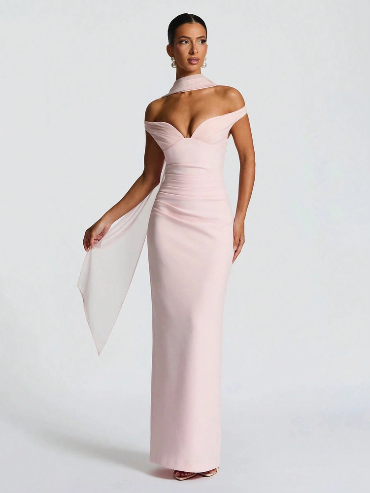Mila Label Charmaine Gown - Baby Pink