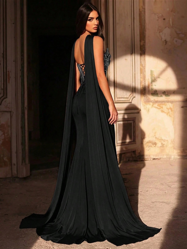Mila Label Azira Gown - Black