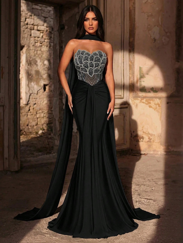 Mila Label Azira Gown - Black