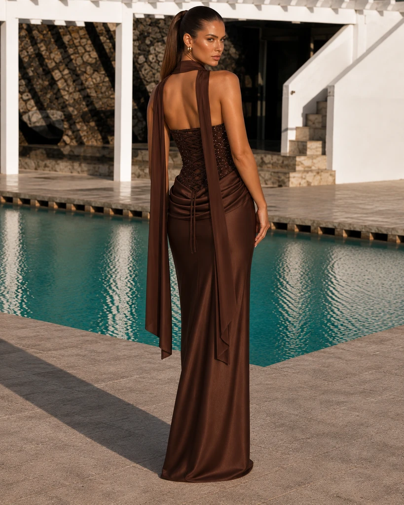 House of Troy Ali Gown - Brown