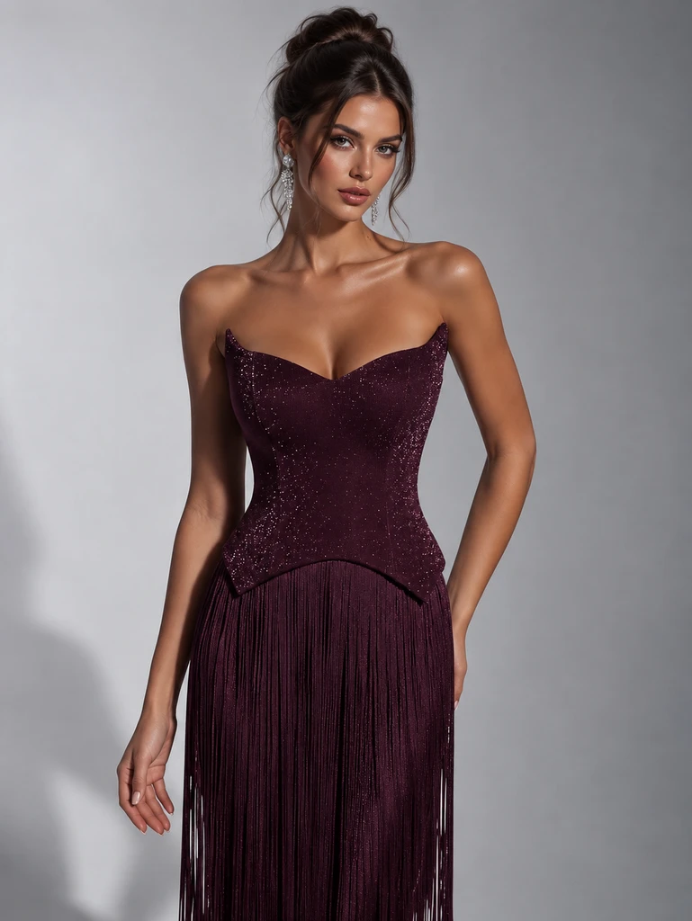 Mila Label Blake Gown - Plum