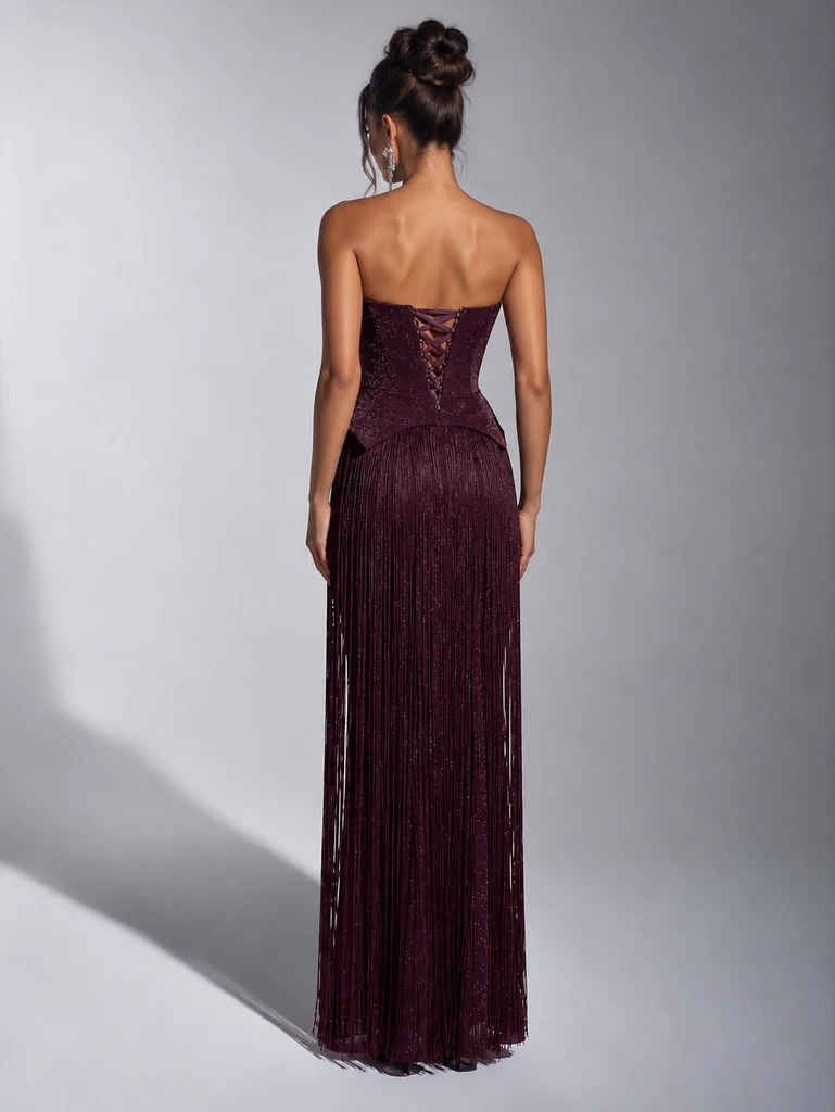 Mila Label Blake Gown - Plum