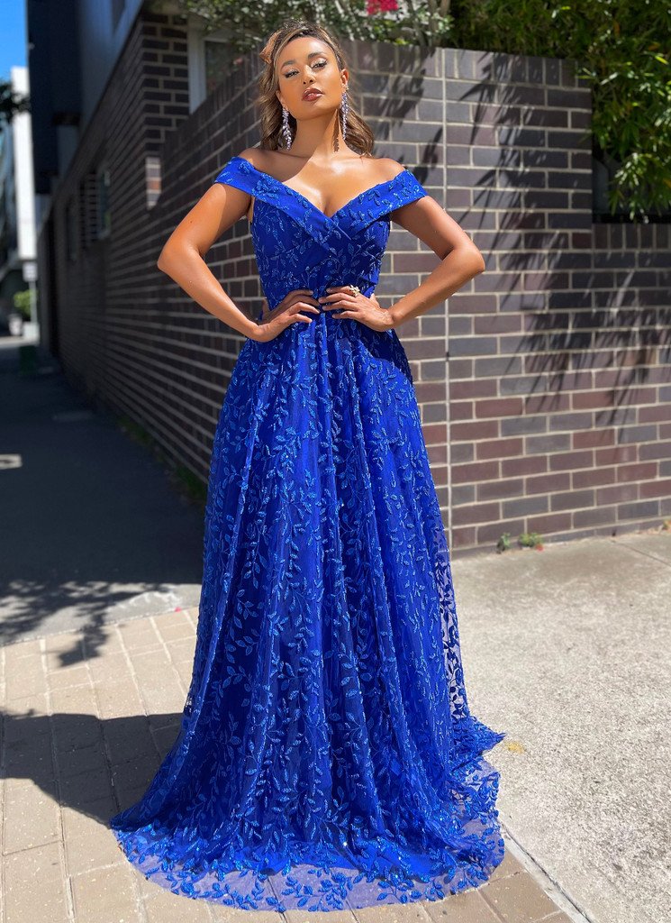 cobalt gown