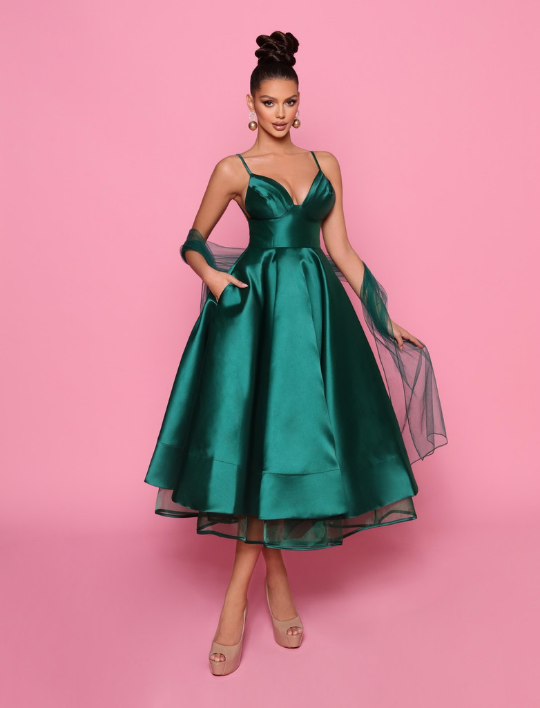 Nicoletta NP175 Dress - Emerald Green