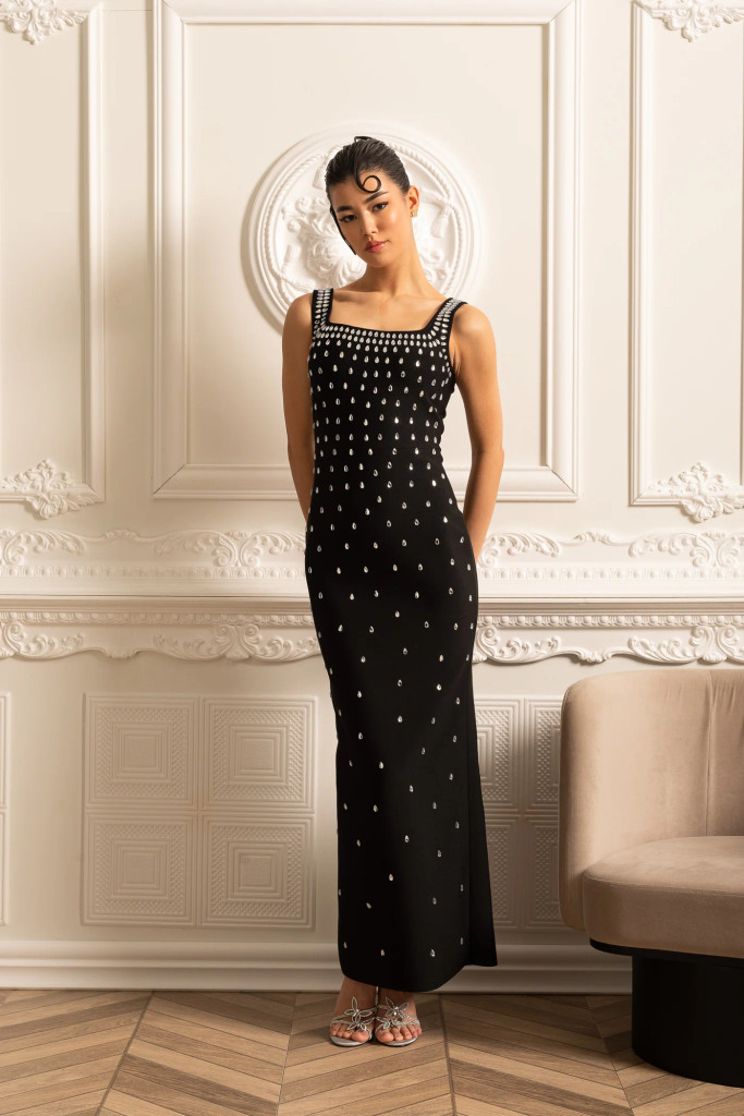 House of Troy Arman Bandage Dress - Black