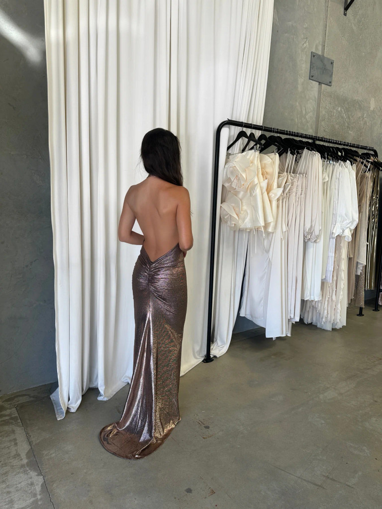 House of Troy Emma Gown - Bronze Gold
