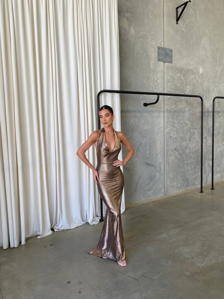 House of Troy Emma Gown - Bronze Gold