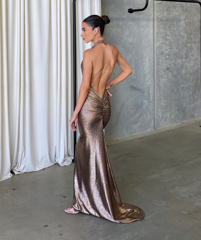 House of Troy Emma Gown - Bronze Gold