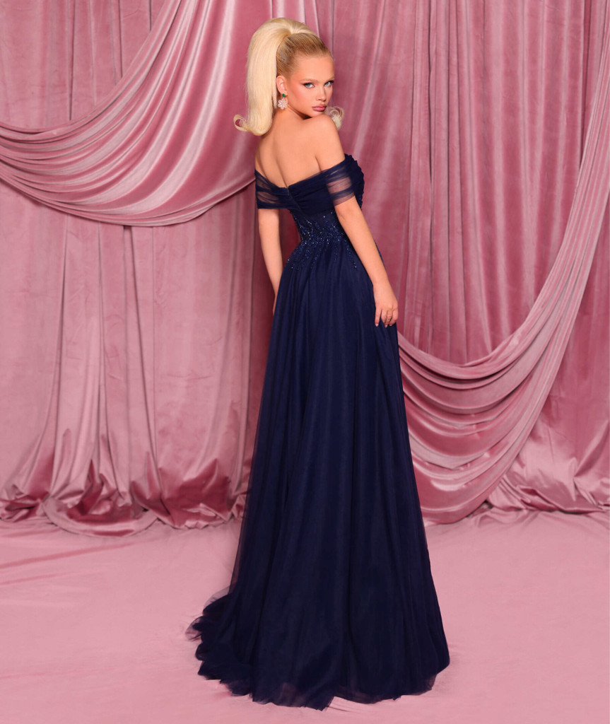 Nicoletta NC3017 Gown - Navy