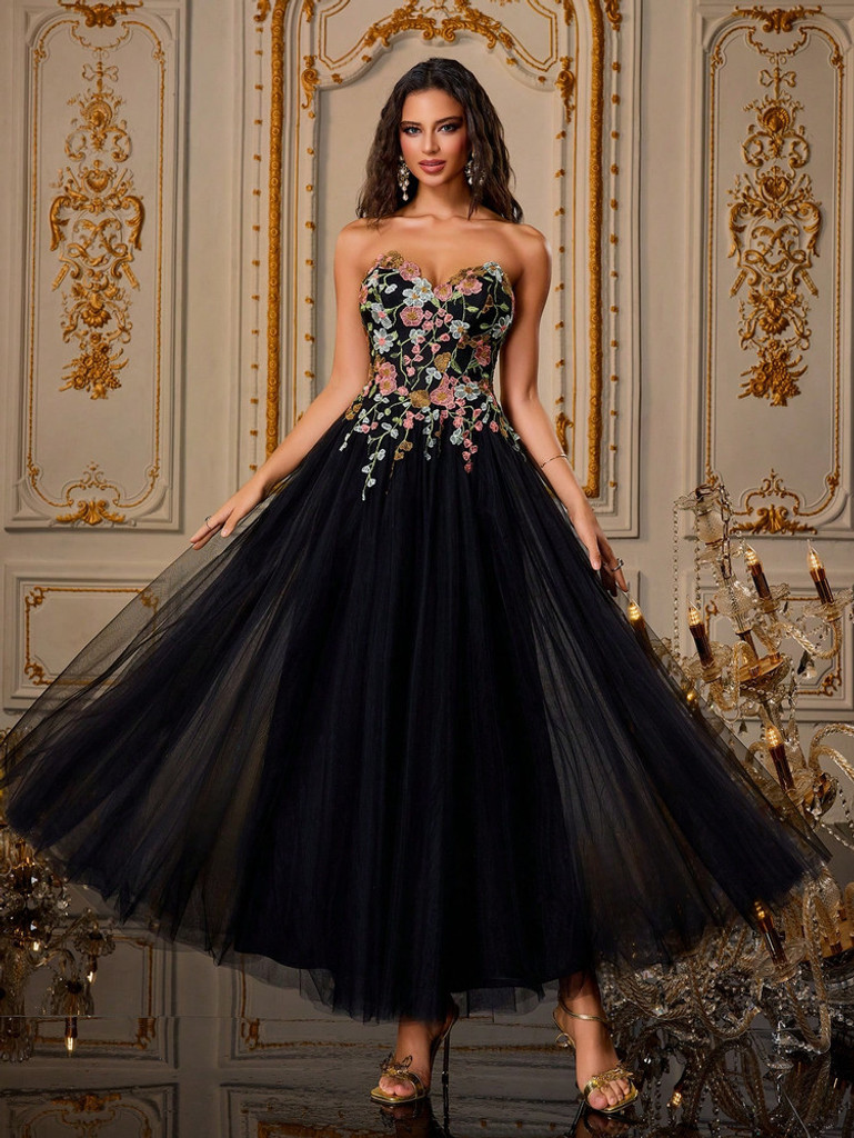 Mila Label Astrid Gown - Black