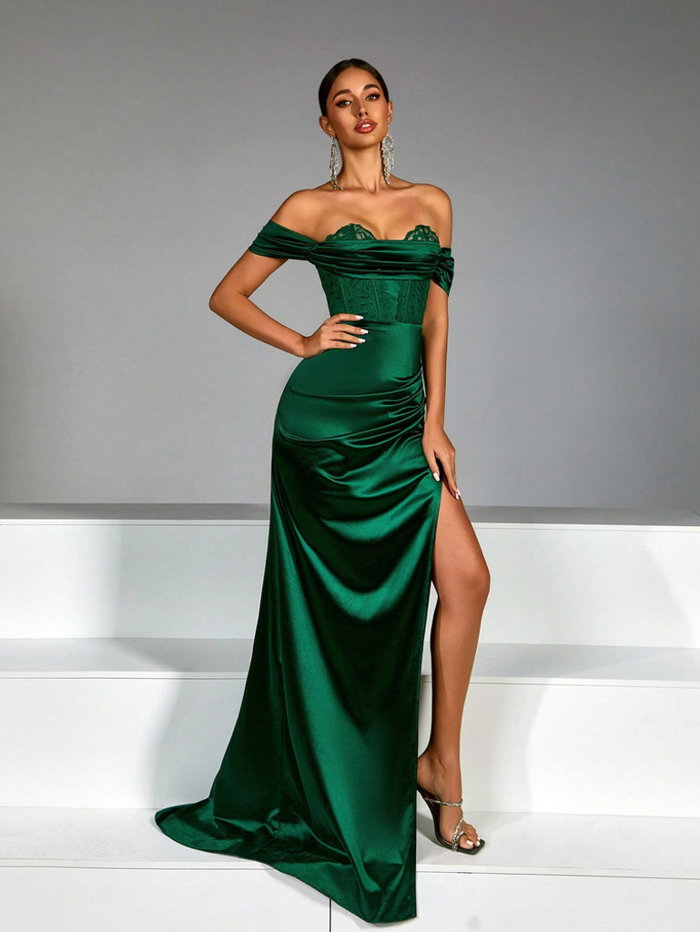 Mila Label Danni Gown - Emerald Green