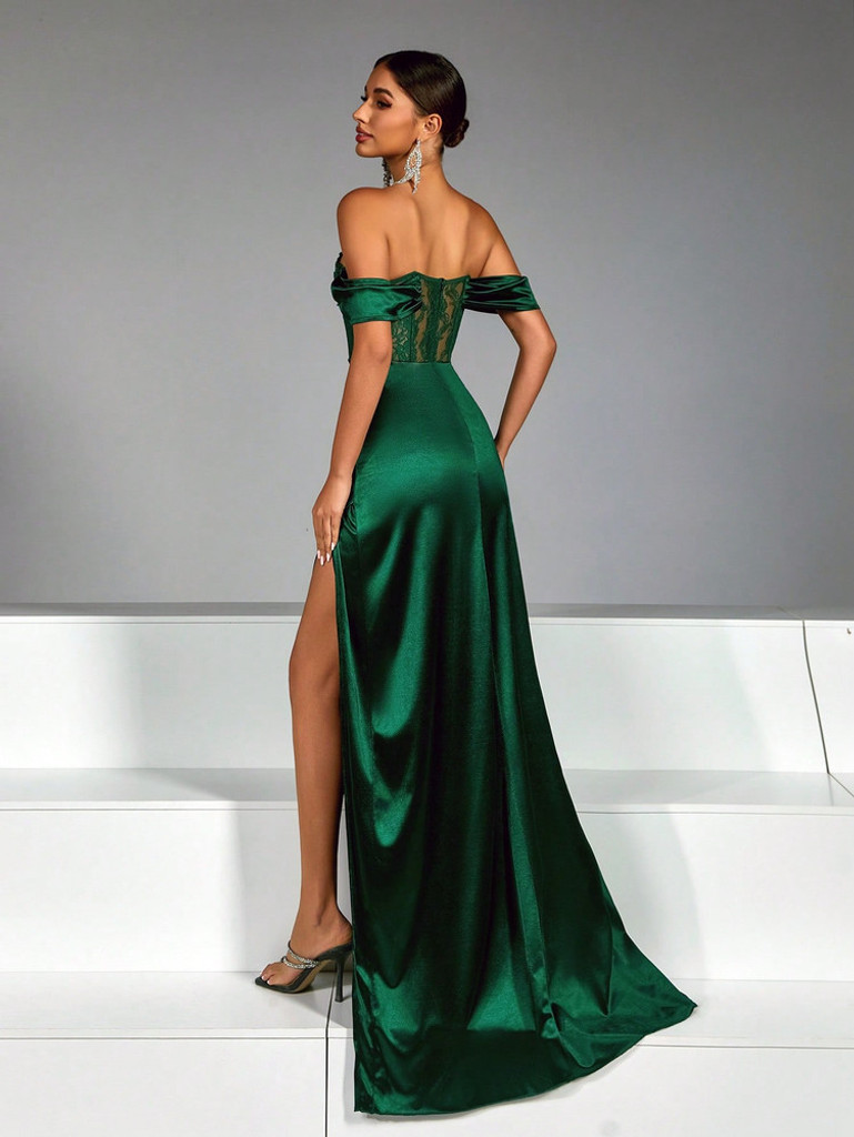 Mila Label Danni Gown - Emerald Green