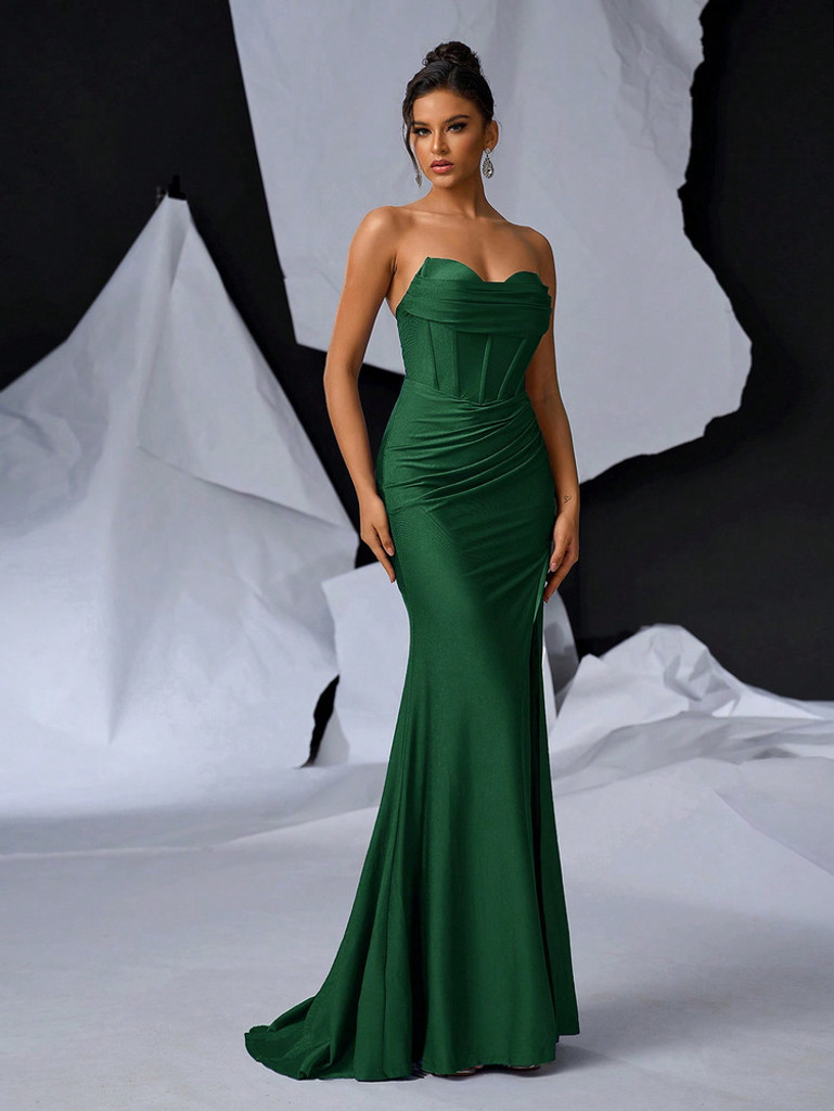Mila Label Juliana Gown - Emerald Green