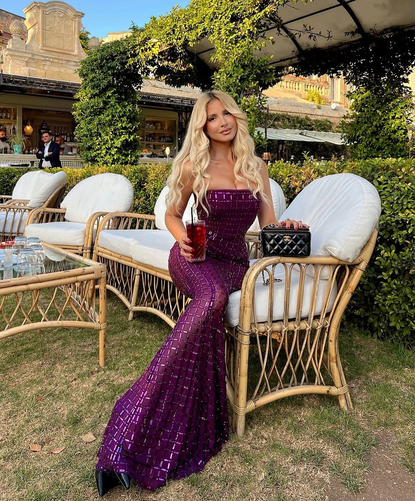 House of Troy Candace Gown - Purple