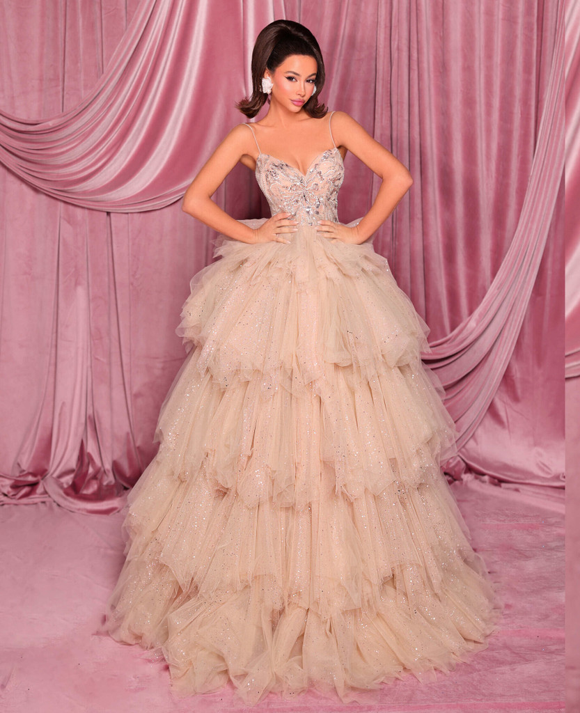 Nicoletta NC3011 Gown - Blush