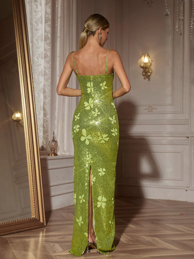House of Troy Eva Gown - Chartreuse